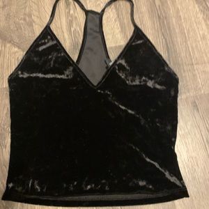 Velvet crop tank
